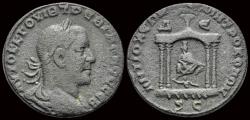 Ancient Coins - Seleucis and Pieria  Antioch  Trebonianus Gallus  AE octassarion shrine