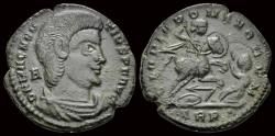 Ancient Coins - Magnentius AE centenionalis emperor on horseback