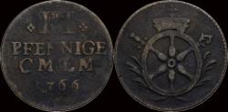 World Coins - Germany Mainz-Erzbistum Emmerich Joseph von Breitbach-Bürresheim 4 pfennige 1766
