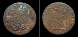 World Coins - Netherlands Gelderland duit 1783