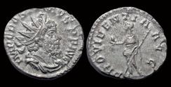 Ancient Coins - Postumus AR antoninianus Providentia standing left