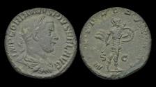 Ancient Coins - Gordian III AE As Mars advancing right