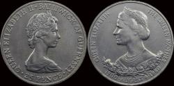 World Coins - Guernsey 25 pence 1980  80th birthday of Queen Elisabeth