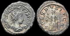 Ancient Coins - Quietus, usurper, billon antoninianus Spes advancing left