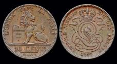 World Coins - Belgium Leopold I 10 centiem 1847