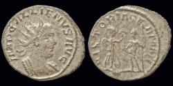 Ancient Coins - Gallienus billon antoninianus Victory facing Gallienus