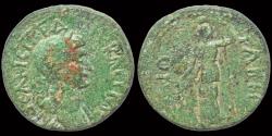 Ancient Coins - Caria Tabai Trajan AE23 Demeter standing facing