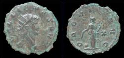 Ancient Coins - Gallienus billon antoninianus Providentia standing left