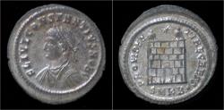 Ancient Coins - Constantius II silvered AE3 campgate.
