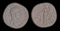 Ancient Coins - Antoninus Pius AE sestertius Aequitas standing left
