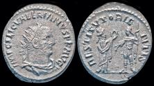 Ancient Coins - Valerian I AR antoninianus the Orient presenting wreath to Emperor