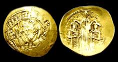 Ancient Coins - Andronicus II Palaeologus with Andronicus III AV hyperpyron