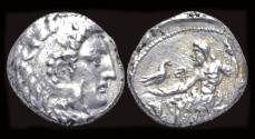 Ancient Coins - Celtic Eastern Europa AR tetradrachm imitation of Alexander III the Great