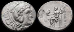 Ancient Coins - Pamphylia Perge AR tetradrachm Zeus Aëtophoros seated to left
