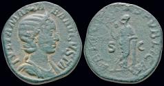 Ancient Coins - Julia Mamaea sestertius Felicitas standing left