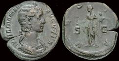 Ancient Coins - Julia Mamaea sestertius Vesta standing left