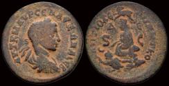 Ancient Coins - Seleucis and Pieria Antioch Severus Alexander AE 8 assaria Tyche seated