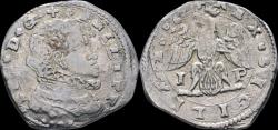 World Coins - Italy Sicily Messina Philip III of Spain AR 4 tari 1598