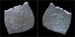 Ancient Coins - Byzantium Latin rulers of Constantinople bronze trachy