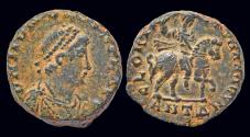 Ancient Coins - Honorius AE3 emperor on horseback right