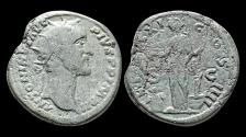 Ancient Coins - Antoninus Pius AE dupondius Annona standing left