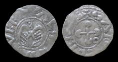 World Coins - France Dauphiné Evêché de Valence anonymous denier.
