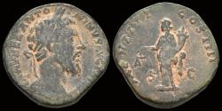 Ancient Coins - Antoninus Pius AE sestertius Aequitas standing left