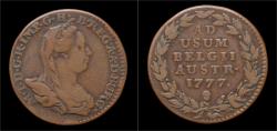 World Coins - Austrian Netherlands Brabant Maria-Theresia double oord (liard)1777.