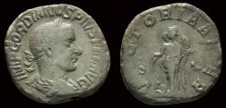 Ancient Coins - Gordian III AE sestertius Victory standing left