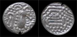 Ancient Coins - India Chalukyas of Gujarat Gadhaiya Paisa AR drachm.