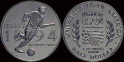 World Coins - USA 1/2 dollar 1994- Worldcup USA 1994- Football