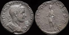 Ancient Coins - Gordian III AE sestertius Gordian standing facing