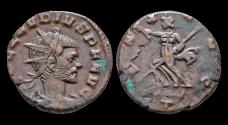Ancient Coins - Claudius II Gothicus billon antoninianus Pax walking left.