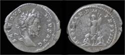Ancient Coins - Septimius Severus AR denarius two Parthian captives (fourrée)