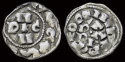 World Coins - Italy  Pavia  Enrico II di Franconia AR denaro