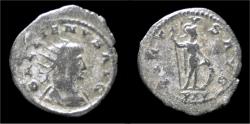 Ancient Coins - Gallienus silvered antoninianus Virtus standing right