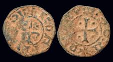 World Coins - Crusader Principality of Antioch Bohémond IV-V AE pougeoise