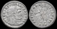 Ancient Coins - Maximian Herculius AE follis Genius standing left