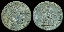 Ancient Coins - Divus Claudius II Gothicus fractional follis Divus Claudius seated left