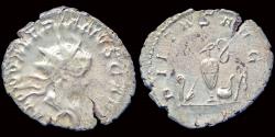 Ancient Coins - Saloninus AR antoninianus sacrificial implements
