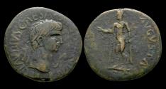 Ancient Coins - Claudius I AE sestertius Spes advancing to left