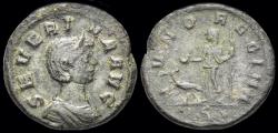 Ancient Coins - Severina, Augusta AE reduced sestertius or AE As Juno standing left