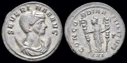 Ancient Coins - Severina silvered antoninianus Concordia standing left