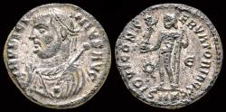 Ancient Coins - Licinius I silvered follis Jupiter standing left