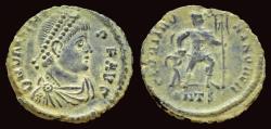 Ancient Coins - Valens AE follis Emperor advancing right