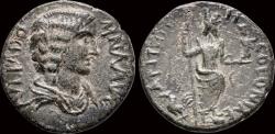 Ancient Coins - Pisidia Antioch Julia Domna, Augusta AE22 Mên standing facing