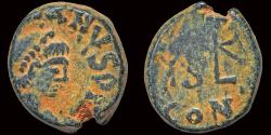 Ancient Coins - Marcian AE nummus monogram in wreath