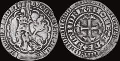 World Coins - Southern Netherlands Lodewijk II van Male dubbele groot botdrager (plak)