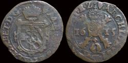 World Coins - Southern Netherlands Brabant Albrecht & Isabella duit 1615