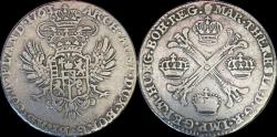 World Coins - Austrian Netherlands Maria-Theresia 1/2 kroon (couronne) 1763